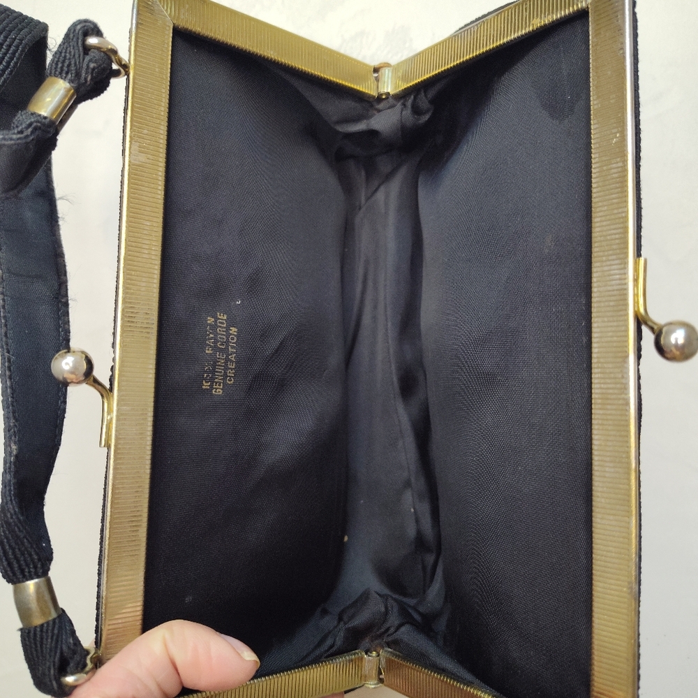 Genuine 1940's Corde' Art Deco Era Evening Purse. - Picture 8 of 13